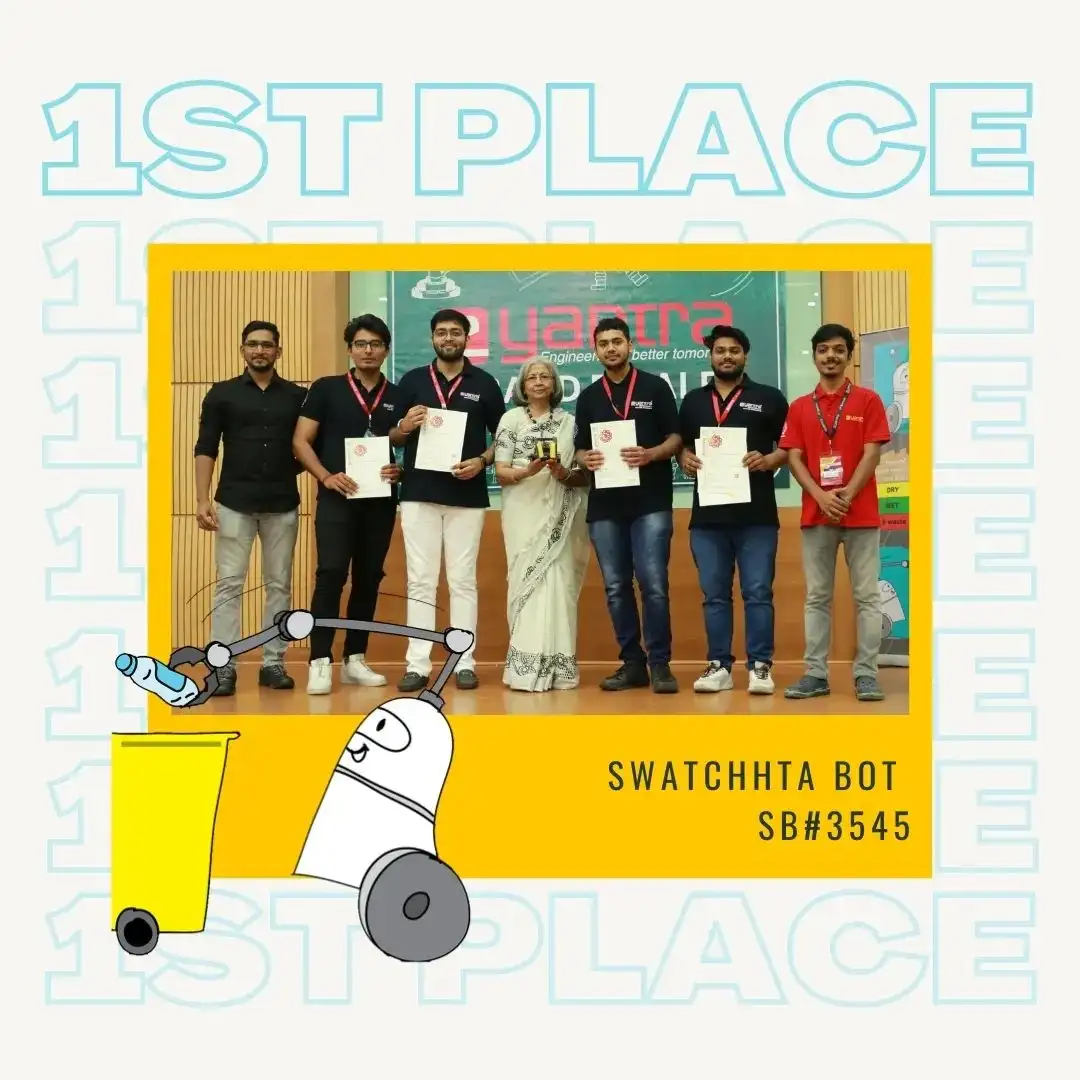 1st Prize in E-Yantra Event